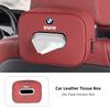 Car Tissue Box Holder Leather Car Armrest Napkin Case Sun Visor Backseat Bag For BMW F30 F10 X1 X2 X3 X4 E28 E90 F20 GT i4 M3 M5 NH8