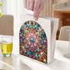 Acrylic Santa Claus Diamond Painting Napkin Rack Decor Diamond Painting Paper Towel Holder 5D DIY Diamond Art Paper Storage Rack