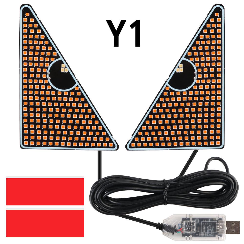 

Для лобового стекла автомобиля USB Лобовое стекло автомобиля Светящаяся Гибкая светодиодная панель Свет Дьявольские глазки Мигающий светодиодный декоративный свет Светодиодные сигнальные огни