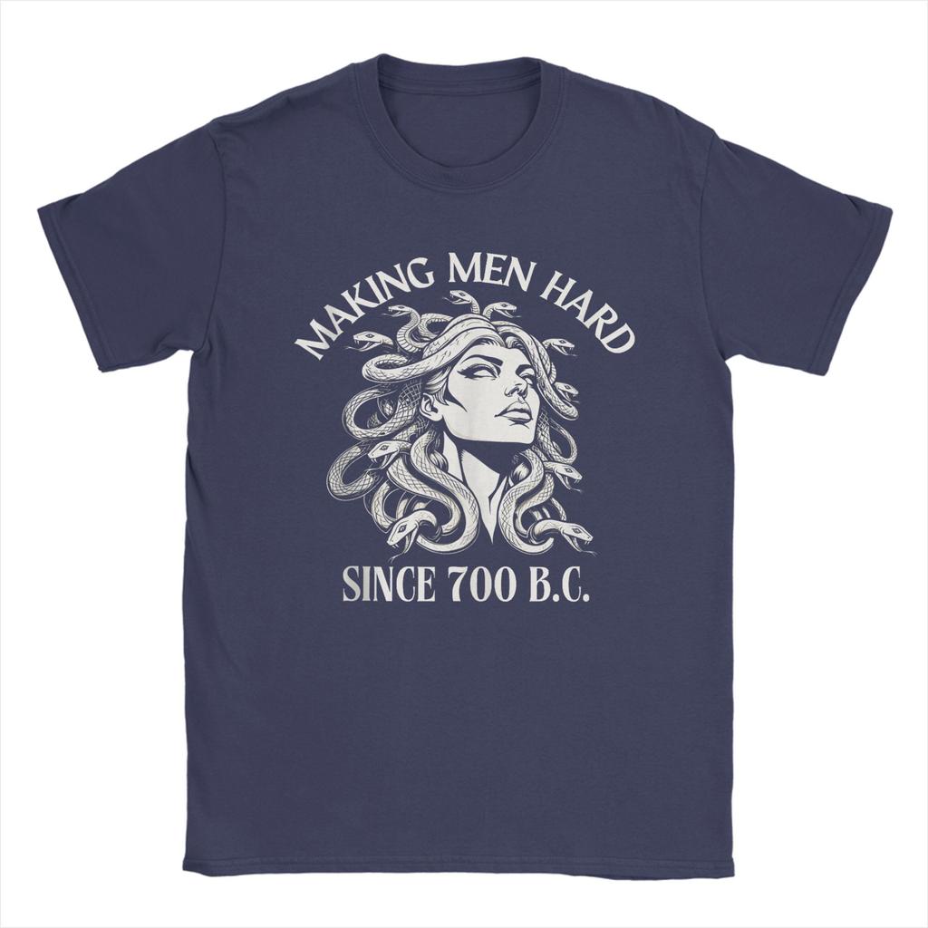 Medusa Making Unisex Hard Since 700 BC Greek Mythology Funny Unisex T Shirt Vintage Tees Short Sleeve TShirts Cotton Plus Size Tops