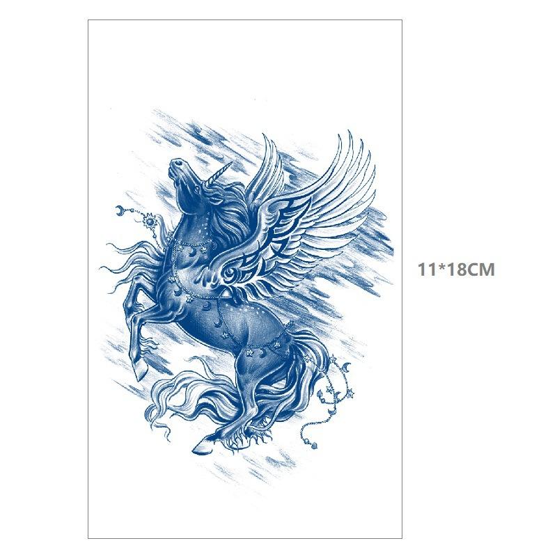 Emmy Herbal Gradual Change Water Transfer Simulation Can Not Wash Off Semi-Permanent Bow Deer Head Dream Catcher Tattoo Sticker