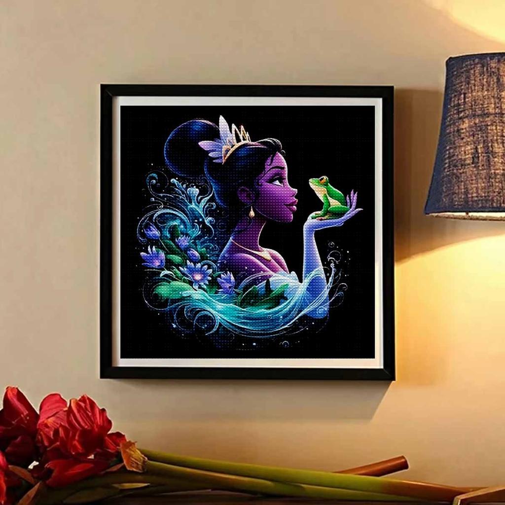 DIY Diamond Painting Round Diamond Beautiful Princess Full Diamond Mosaic Home Decoration Painting Cross Stitch Kit