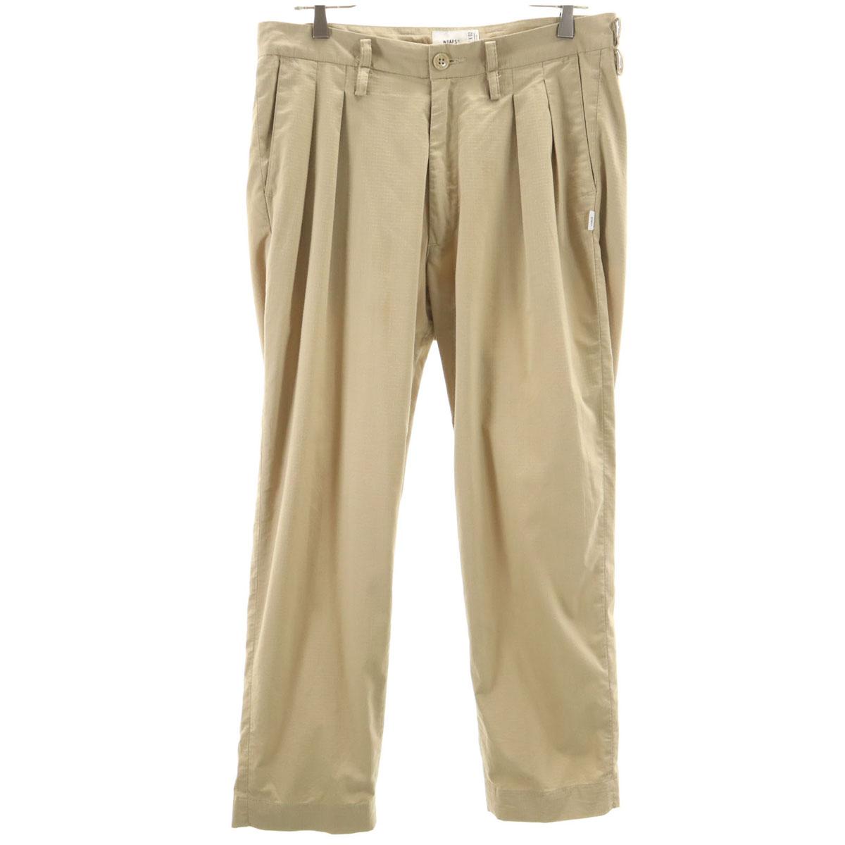 

WTAPS made in Japan Ripstop Long pants 2 beige Men s Used