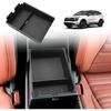 TripleAliners For Sportage 2024 2025 Center Console Organizer With Leather Trim Console Storage Box Ert Tray Compatible With Kia Sportage NQ5