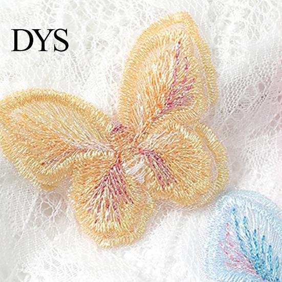 Sewing Patches 10Pcs Butterfly Appliques Exquisite Handicraft Double Layers DIY Embroidery Craft Flower Accessories