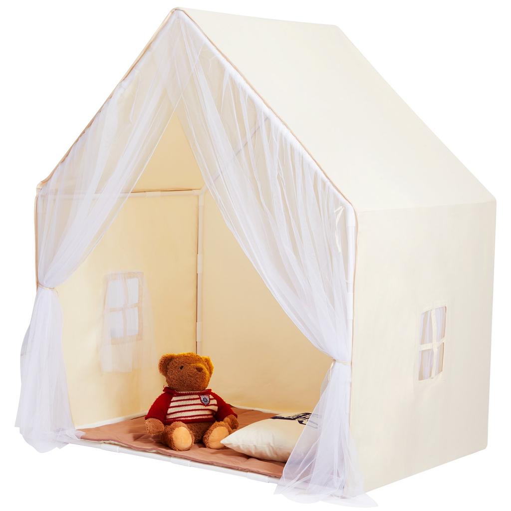 VEVOR Kids Play Tent, Kids Tent for Kids 1-5 Years Old, Toddler Tent with Mat and Tent Lamp, Tent for Kids with Windows for Indoor and Outdoor