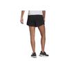 Adidas Contrast Stripe Drawstring Training Shorts Women Bottoms Black H57305