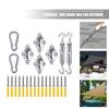 Ship Sunshade Stainless Steel Spring Hook Awning Canopy Buckle Swing Hardware Screws Kit for Household Outdoor