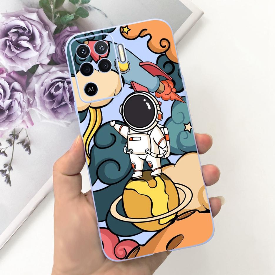 For Oppo Reno5 Lite Case Reno 5F 5Z Cute Cartoon Soft Silicone Phone Case For Oppo Reno 5 Pro Reno5 Lite 5F 5Z Back Cover Bumper