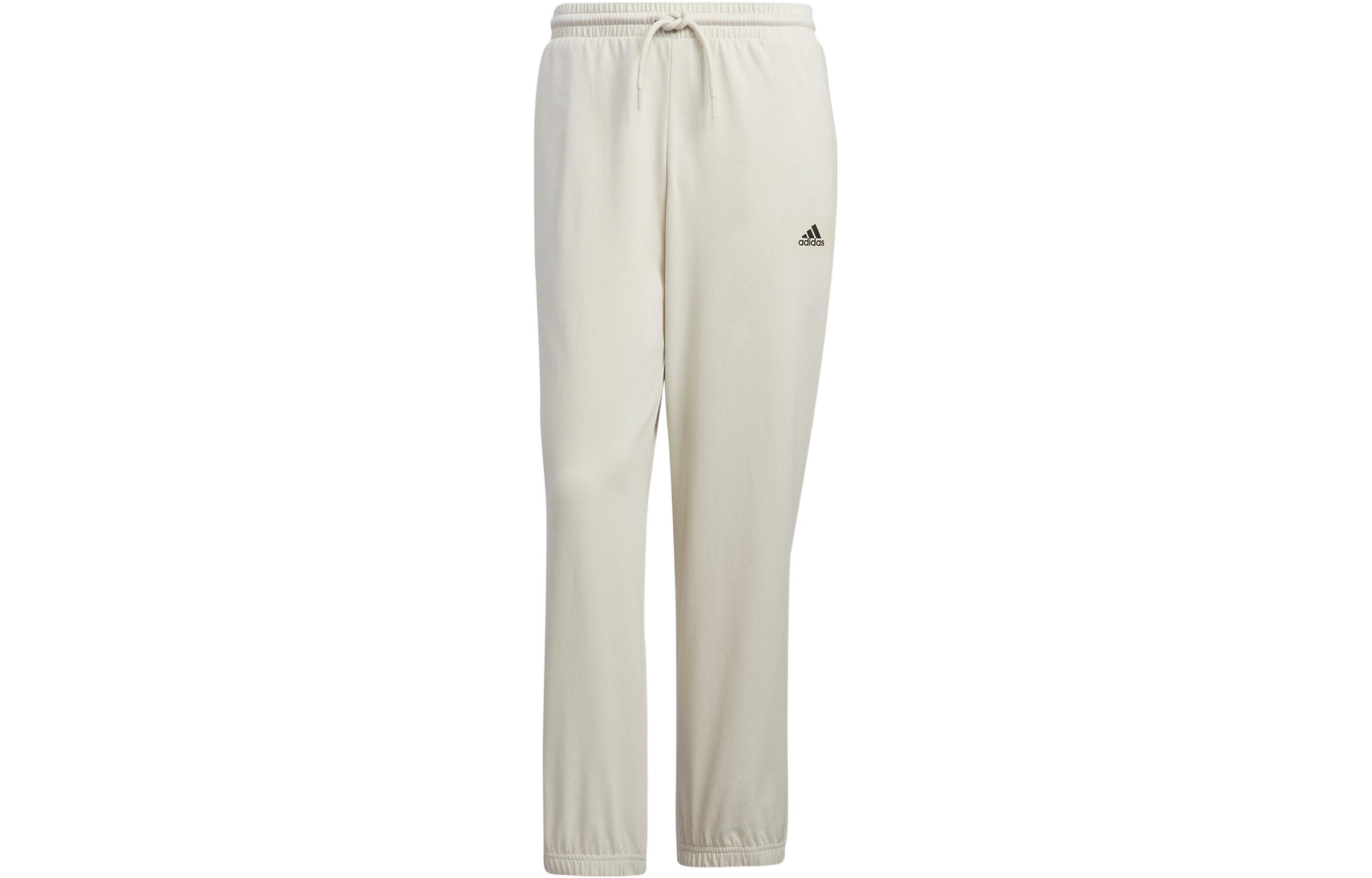 Adidas Knitted Sweatpants Men s Khaki Moderate Straight Fit Pants Khaki|XL