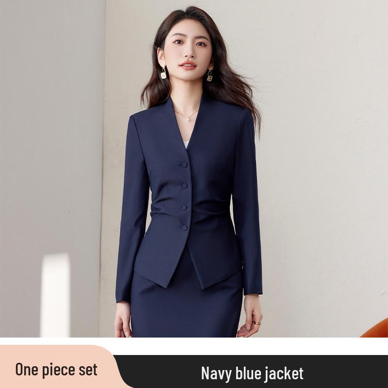 Women's Professional Suit Set: Elegant Business & Formal Wear for Medical, Beauty, Event Venues, and Reception Settings.