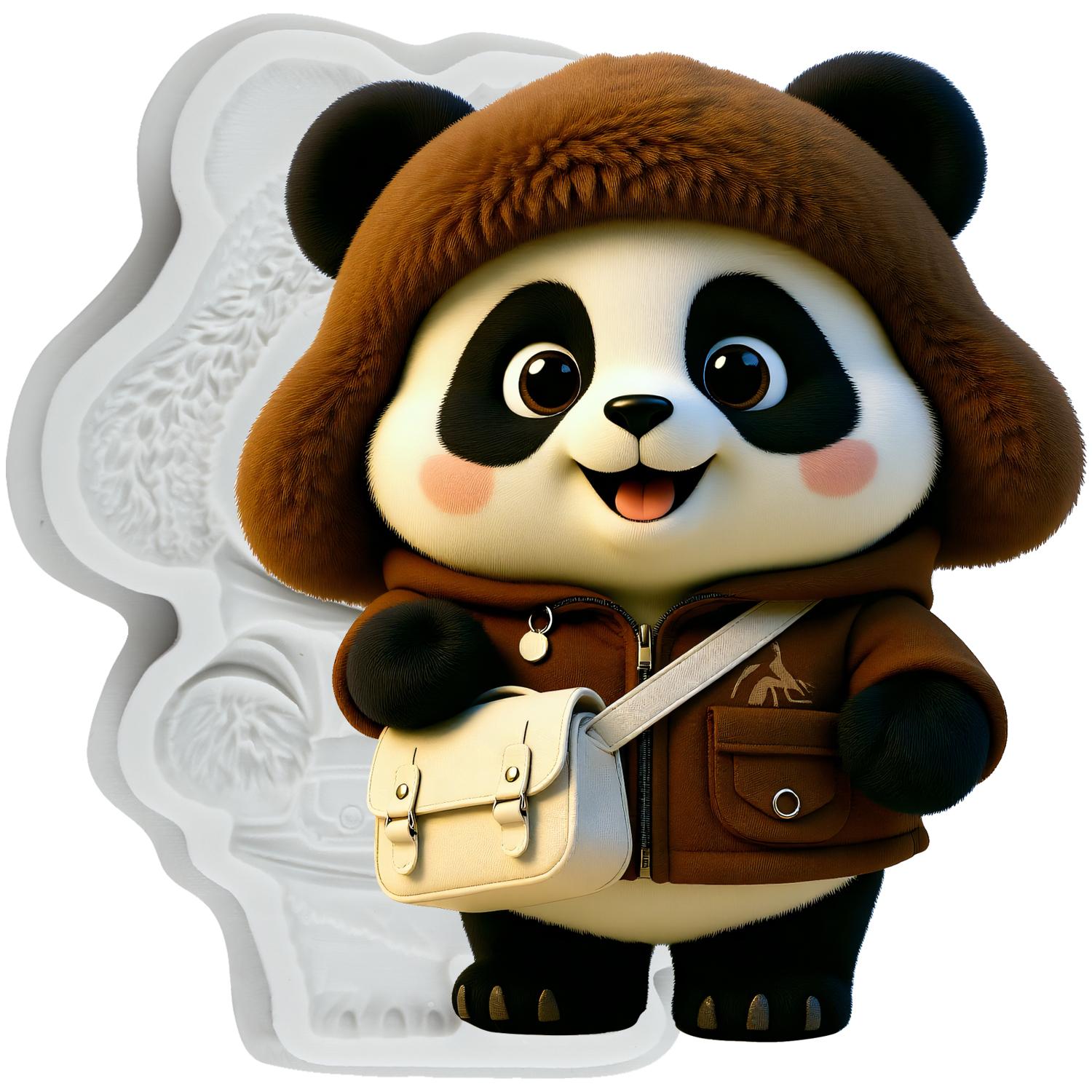 

Силиконовые формы Панда Форма для мастики Панда Инструменты для украшения торта Топпер для кекса Шоколадные конфеты Ручная работа Гам-паста Полимерная глина серый