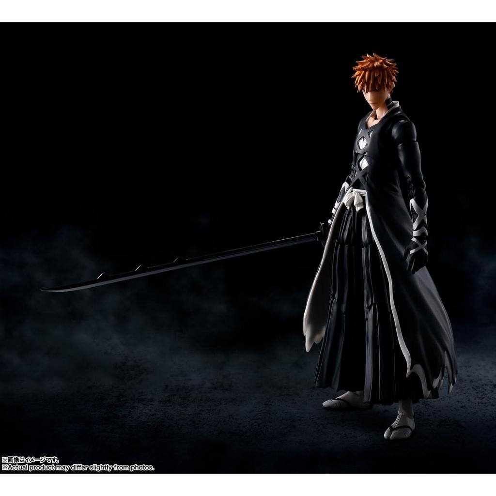 BLEACH Războiul cu sânge de o mie de ani Ichigo Kurosaki - Bankai Tensa Zangetsu - TAMASHII NATIONS SH. Figurină articulată din PVC Figuarts 155mm