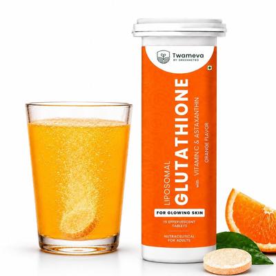 Comprimidos Efervescentes de L-Glutatión | Vitamina C, E y Astaxantina | Glutatión para una Piel Radiante, Uniforme y Luminosa | Ayuda en la Juventud y