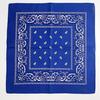 Trifong bandana blue paisley bandana adult stylish 100% cotton cashew pattern bandana men's unisex light blue 55cm x 55cm KC-D