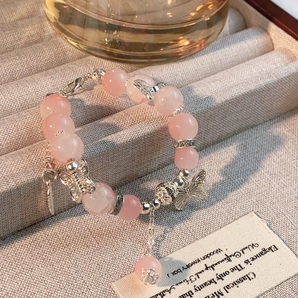 Butterfly Beaded Chic Bracelet With Adjustable String For Womens Fashion