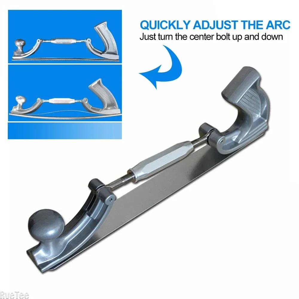 14" Adjustable Frame Milled Tooth Files Holder Dent Repair Kits Car Body Polisher Metal Panel Polishing Curved Steel File Tools
