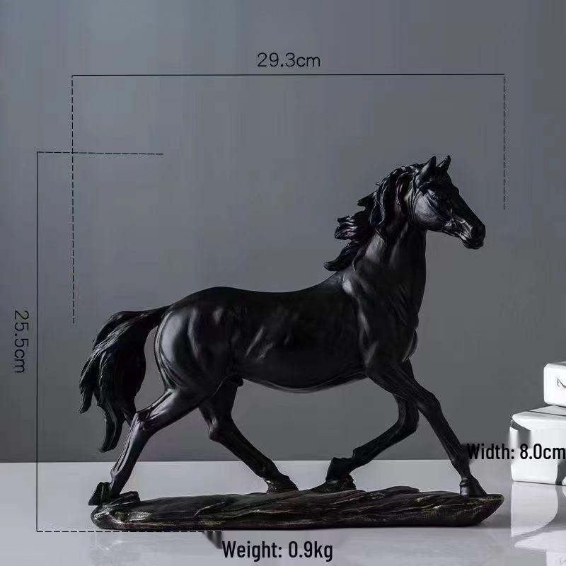 Dragon Horse Spirit Feng Shui Ornament for Wealth - Ideal for Entrance, Study, Living Room, or Office