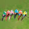 6 Stück Realistische Simulierte Vogeldekoration Mit Natürlichen Federn Und Lebendigen Farben Perfekt Für Garten Hof Haus Party Dekoration Schmuckstück