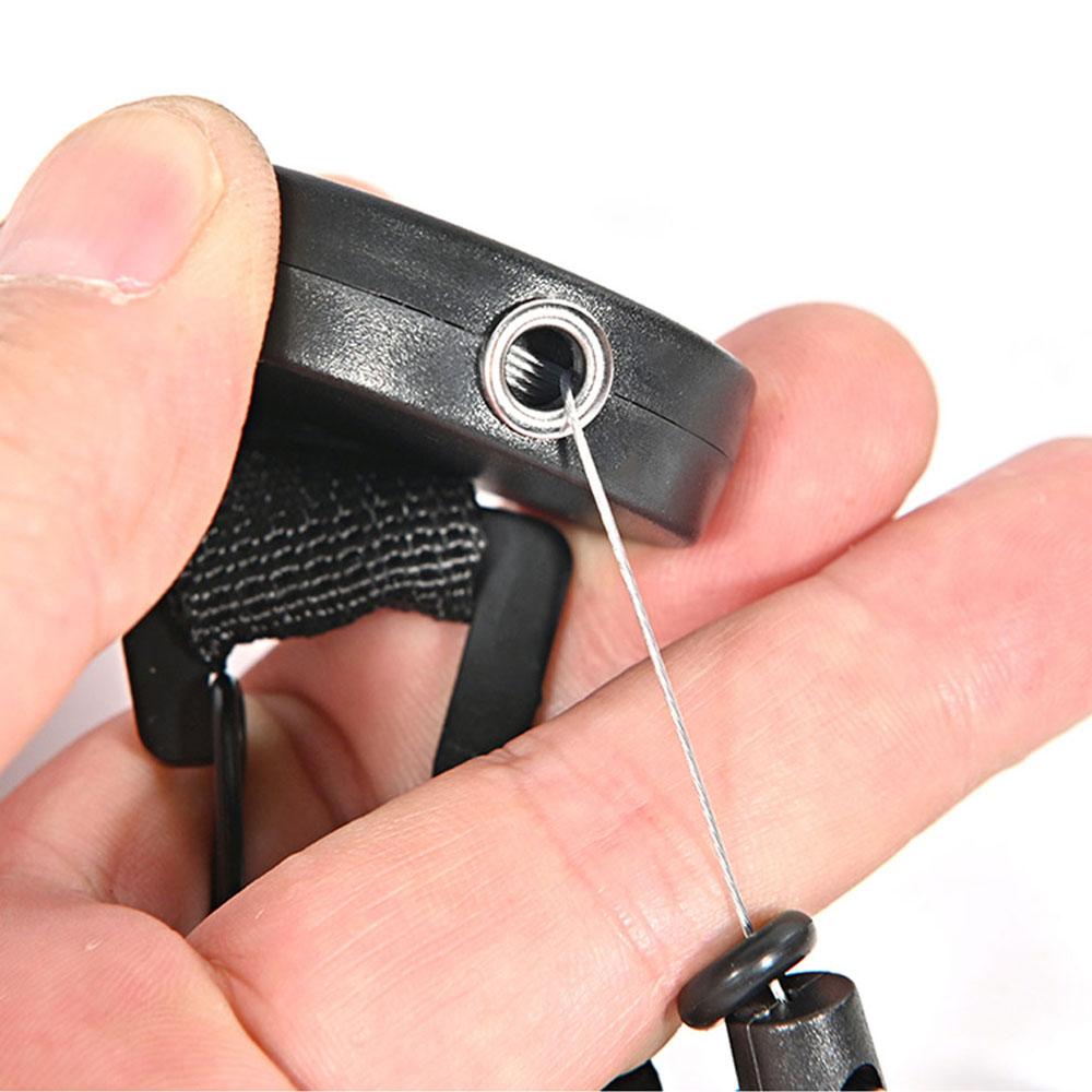 Recoil Belt Carabiner Pull Retractable Opener Keychain Badge Holder Clip Key Ring Clips Badge Reel