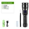 Super Bright Flashlight Powerful Rechargeable Torch High Power LED Flashlight Digital Display Torch Light Long Range Outdoor Hand Lamp