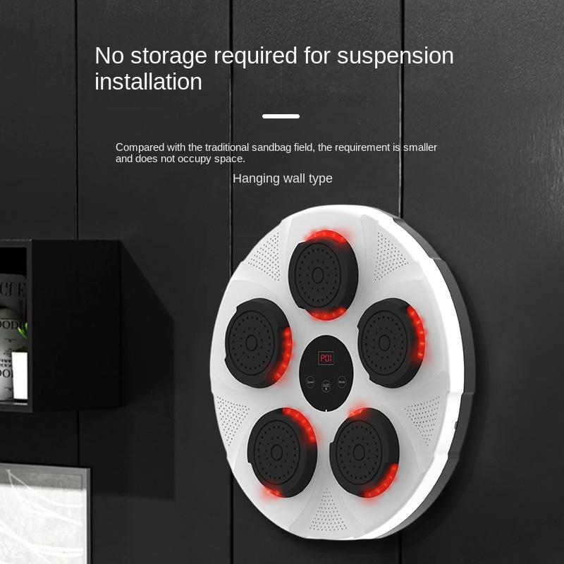 Smart Bluetooth Music Boxing Wall Target Trainer with Wireless Connectivity for Home Gym