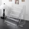PET Transparent Tiered Rack for Badge Pin and Millet Storage Display
