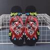 New Flip-flops Men's Summer Trend Outer Wear Flats Personalized Totem Pinch Beach Slippers