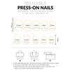 24PCS Blush Smudging Square Press On Nails Charming Comfortable To Wear Manicure Nails for Stage Performance Wear