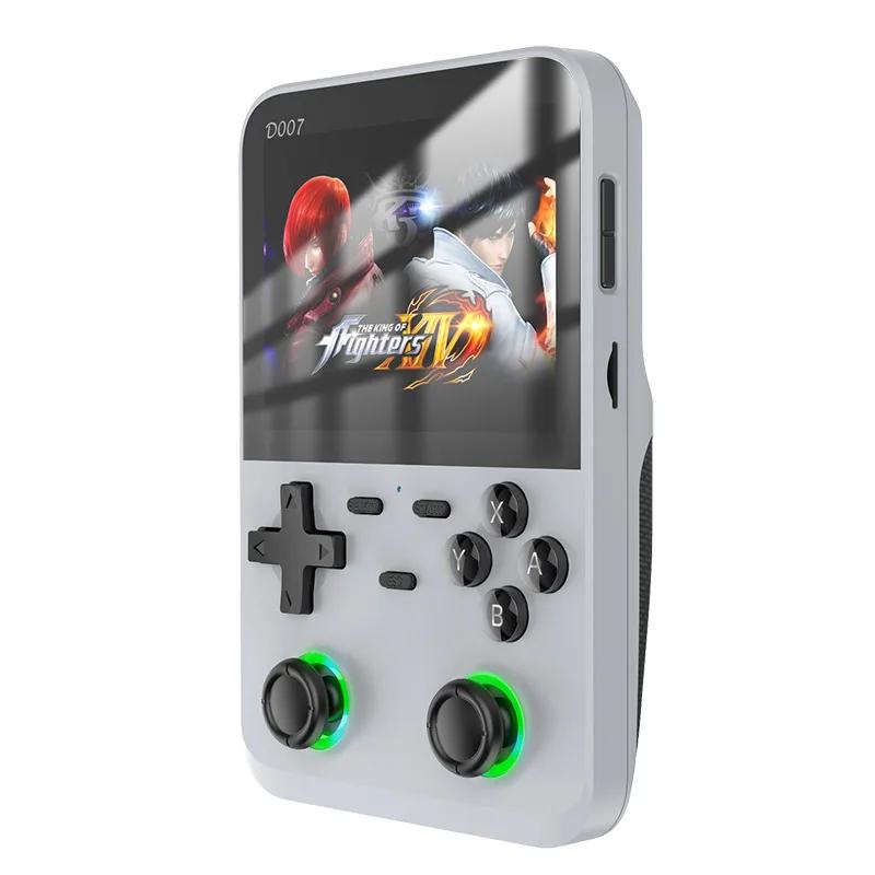 

D007 Portable Video Game Consoles 3.5 Inch IPS Screen Handheld Game Players Open Source System 10000+ Gaming Retro Devices срібний