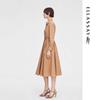 ELLASSAY Women's Retro Shirt Mid-Length Dress