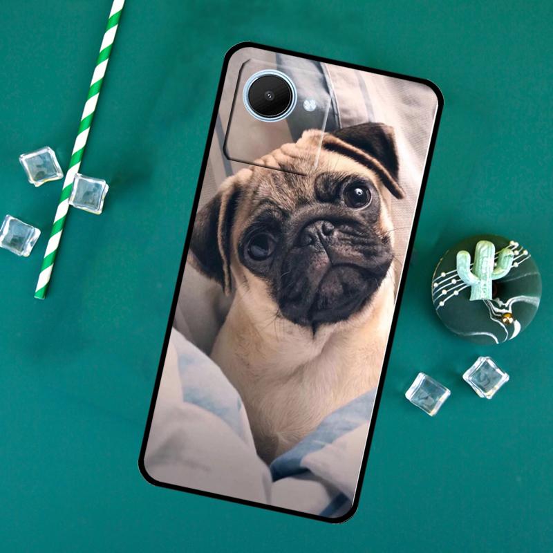 Cute Pug Dog For Realme 15 14 13 12 11 10 Pro Plus C65 C67 C63 C61 C55 C51 C53 C35 C75 GT6 GT7 Pro Case
