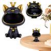 Kattfigurer Förvaringslåda Harts Lucky Cat Staty Dekoration Kreativ Big Mouths Kattstaty Söt skrivbordsförvaringstillbehör