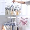 8/32 Sock Clip Multifunctional Sock Drying Clip Cloth Hanger Household Sock Drying Clip 12 Sock Clip Foldable Sock Drying