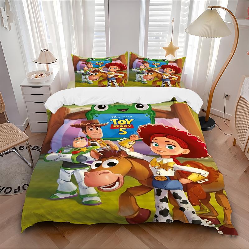 3Pcs Toy Story Adventure Begins Bedding Sets For All Sizes New 3D Printed Bed Cover Comforter Duvet Cover Pillowcase Bedroom Decoration
