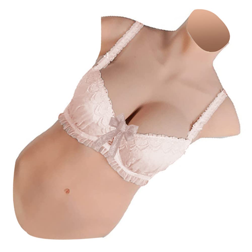 Silicone Bust G Cup Half Sleeveless Extra Large Silicone Filled Crossdressing Suit Cosplay Feminization Daughter Durable Version Thickness G Cup