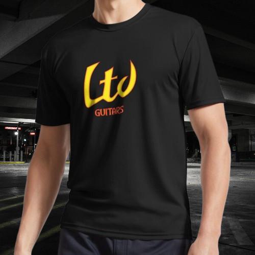 LTD Guitar Logo Active T-Shirt Funny Size Mode American T-shirt S разноцветный