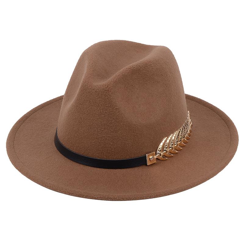 British Style Felt Fedora Hat For Men Women Imitation Woolen Gentleman Wedding Party Jazz Hat