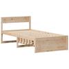 Solid Wood Bed Frame Without Mattress 90 X 190 Cm Pine