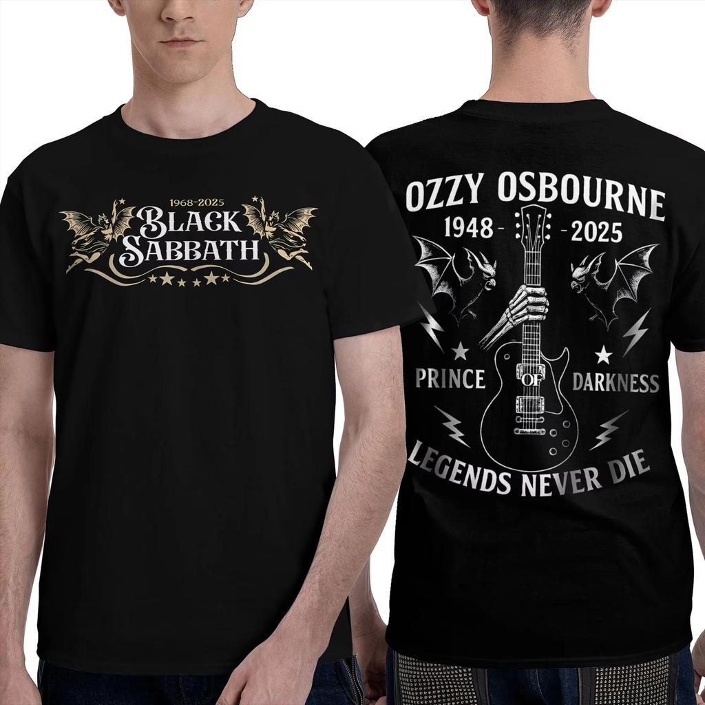 Lustiges Rock Ozzy Osbourne T-Shirt für Männer Frauen O-Ausschnitt Baumwolle T-Shirts Up The Villa 2025 Kurzarm T-Shirts Sommerkleidung