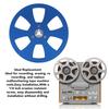 Studer Empty Tape Open Reel Audio Aluminum Alloy Empty Reel with Hub for TEAC 1/4" 5-inch Reel, 6-Hole Take-Up Reel, Take-Up Two-Reel (Blue)