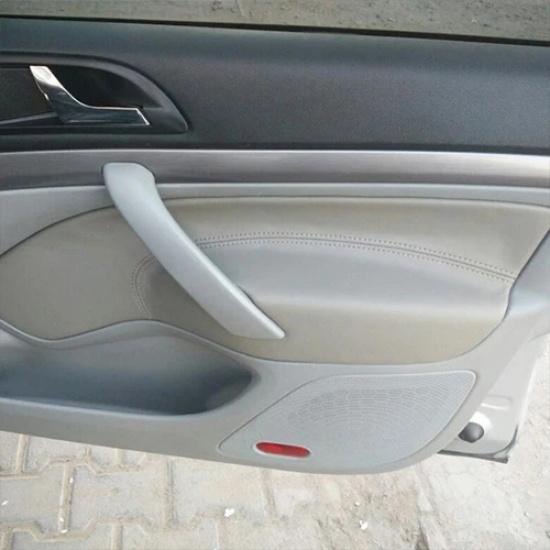 

LHD для Skoda Octavia 2007 2008 2009 2010 2011 2012 2013 2014 4 шт. Шкіряна мікрофібра Автомобільна дверна ручка Підлокітник Накладка на панель front pair сірий колір
