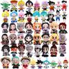 15-25cm Demon Slayer Cartoon Plush Toy Goku Kamado Nezuko Vegeta Stuffed Pendant Keychain Birthday Present for Child