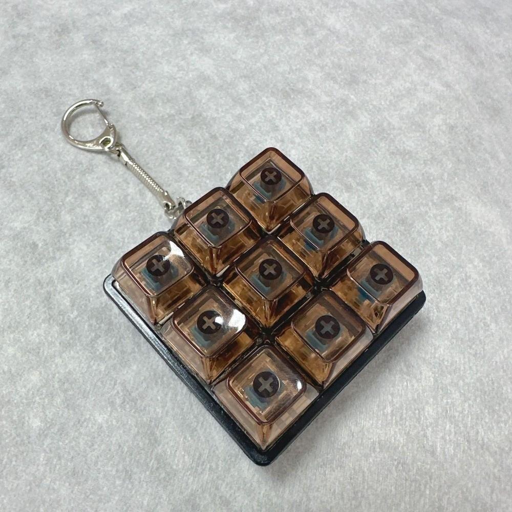 

Keycap Fidget Keychain DIY Keyboard Clicker Toy New Finger Keyboard Cap Adult P-without light