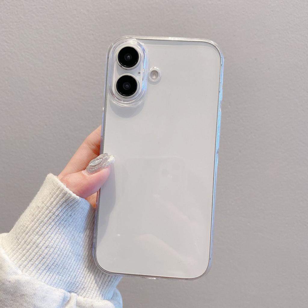 Luxury Transparent Hard PC Phone Case For iPhone 17 16 15 14 13 12 Mini 11 Pro Max X XR XS 7 8Plus Shockpoof Crystal Clear Cover