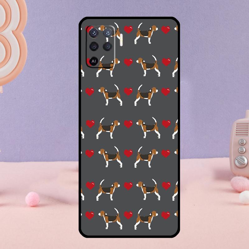 Beagle Dog Phone Case For Oppo A18 A38 A58 A78 A98 A74 A94 A54 A40 A60 A80 A16 A76 A96 A15 A57S A17 A77