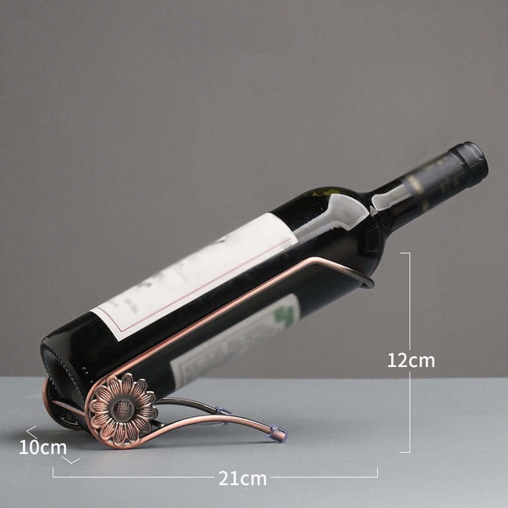 Portabottiglie in Metallo Stand Porta Bottiglie Storage Decorazione Festa di Matrimonio Ornamento Regalo