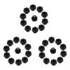 A74E-30PCS M6 Internal Thread Knob Screw Plastic Star Head Clamping Knob Black M6 X 25