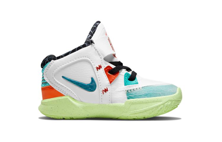 Nike Kyrie 8 Infinity Performance Basketball Shoes Mid Top Toddler Shoes White Green Infant And Toddler DD0333-021