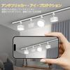 TuyuBEE Stepless Dimming and Color Temperature Adjustable Track Light Spotlight with Remote Control, Diffuse Light, Integrated LED Lighting, 15W (Equi
